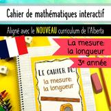 La mesure: la longueur - Interactive French Math Notebook 