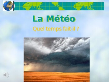Preview of La météo - French weather Powerpoint
