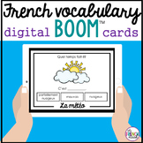 La météo French weather vocabulary review digital BOOM Cards