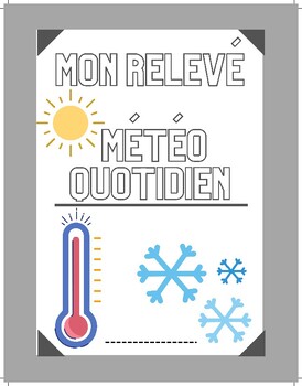 Preview of La météo - Journal quotidien
