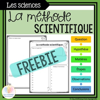 Preview of La méthode scientifique || The Scientific Method - FRENCH Observation Page