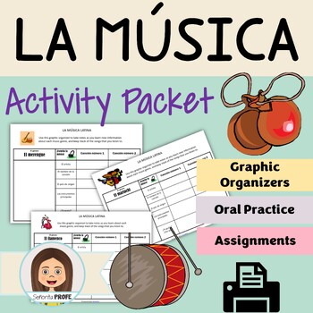 Preview of La musica latina / Latin Music Activity Packet