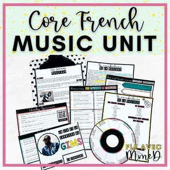 Preview of French Music Unit - Core French Thematic Unit on La Musique