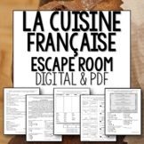 La nourriture and cuisine française French escape room