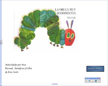 Preview of La oruga muy hambrienta: activities and games