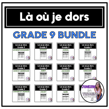 Preview of Là où je dors Grade 9 culture bundle Core French Immersion Listening Activities