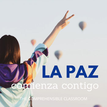 Preview of La paz empieza contigo slideshow for Spanish classes