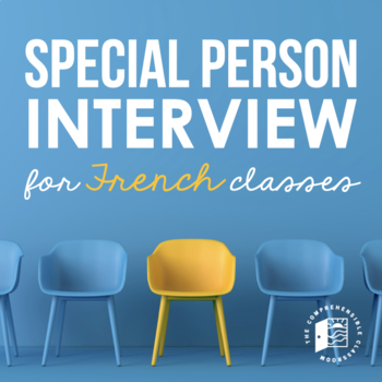 Preview of La personne spéciale / La star du jour - 50+ projectable interview questions