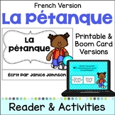 Culture of France La pétanque French Reader Printable & Bo
