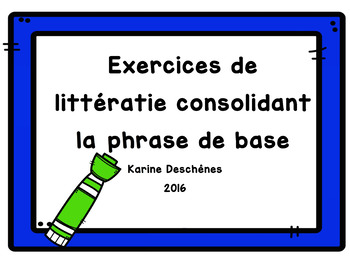 Preview of La phrase de base