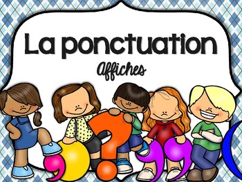 Preview of La ponctuation affiches ou presentation