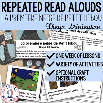 Preview of French Reading Comprehension - La première neige de Petit Hibou (Read Aloud)