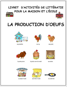 Preview of La production des oeufs, French, activity booklet: egg production (#475)