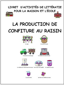 Preview of production confiture au raisin, French, activity booklet: grape jam  (#477)