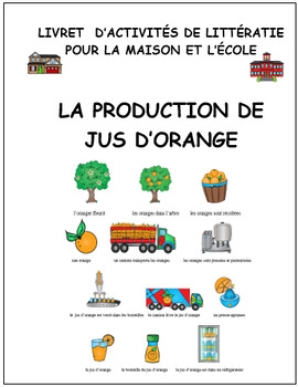 Preview of production de jus d'orange, French, activity booklet : orange juice  (#476)