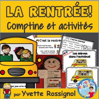 Preview of La rentrée scolaire | French Back to School reading and writing activities