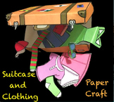 La ropa - Suitcase paper craft