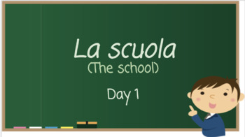 Preview of La scuola / L'aula (The school / The classroom) - 4 Lessons, Italian
