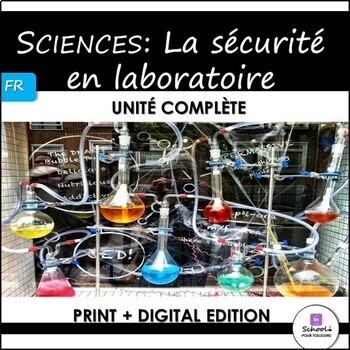 Preview of La sécurité en laboratoire Science Lab Safety Unit in FRENCH