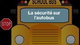 La sécurité sur l'autobus scolaire | FRENCH Bus Safety Activities