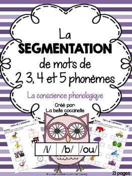 Preview of La segmentation de mots en phonèmes - la conscience phonologique (Elkonin boxes)