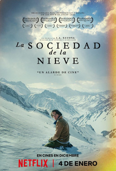 Preview of La sociedad de la nieve | Movie Guide Questions in Spanish | Society of the Snow