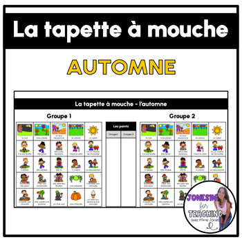 Preview of La tapette à mouche - Listening Game - French Sub Plans - Automne Autumn Fall