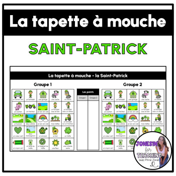 Preview of La tapette à mouche - Listening Game - French Sub Plans - Saint Patrick