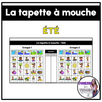 Preview of La tapette à mouche - Listening Game - French Sub Plans - Summer été