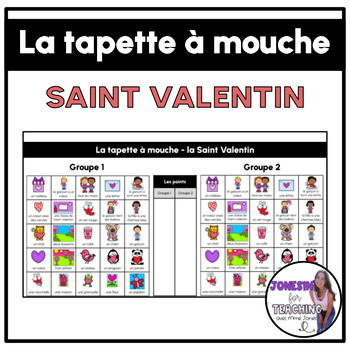 Preview of La tapette à mouche - Listening Game - French Sub Plans - Valentine's Day