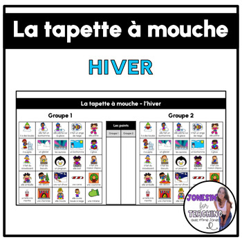 Preview of La tapette à mouche - Listening Game - French Sub Plans - Winter Hiver