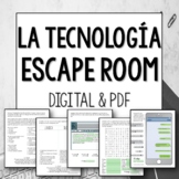 La tecnología Escape Room Spanish technology activity prin