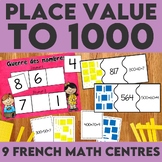 FRENCH Place Value to 1000 Centres for Guided Math