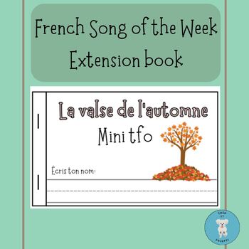 Preview of La valse de l'automne - Minitfo **Extension Book and Flashcards