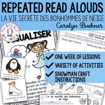 Preview of French Reading Comprehension - La vie secrète des bonhommes de neige
