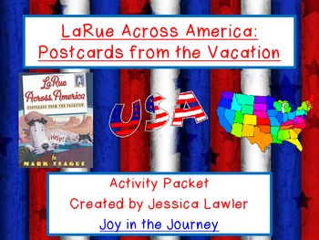Preview of LaRue Across America by Mark Teague Activity Packet (CC-Aligned)