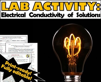 Preview of Lab Activity: Electrical Conductivity of Solutions