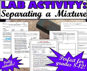 Preview of Lab Activity: Separating a Mixture
