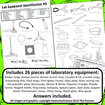 Lab Equipment #2 Identification Structure Function Form & Technique for ...