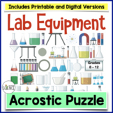 Science Lab Equipment Word Game Activity