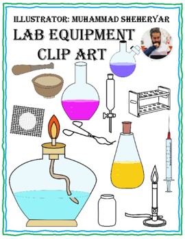 Preview of Lab Equipment Clip Art  ( Personal and Commercial Use)