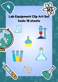 Lab Equipment Clip Art Set tools 18 sheets