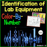 Science Lab Equipment Color by Number Activity