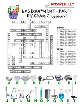 Lab Equipment Part 1 Diagram Crossword Answer Key prntbl