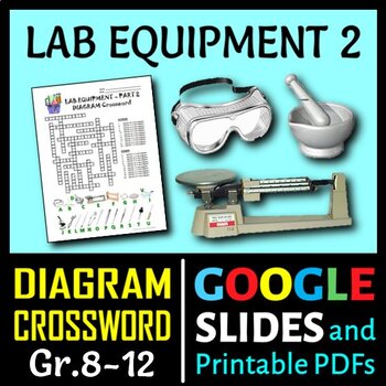 Preview of Lab Equipment Crossword with Diagram - Part 2 | Printable & Distance Learning