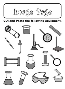 Lab Equipment Cut and Paste Activity by Scientifically Simple | TpT