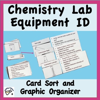 Lab Equipment Identification Card Sort and Graphic Organizer | TPT