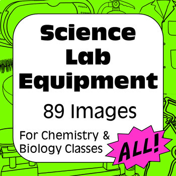 Preview of Lab Equipment Bundle - Identification Worksheets & Images for Science Students