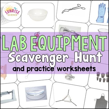 Preview of Lab Equipment Scavenger Hunt and Practice Activities