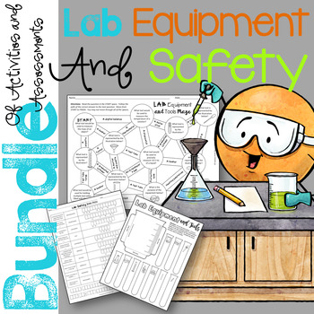 Lab Equipment and Safety Bundle of Activities and Assessments | TPT